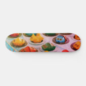 Retro-Karneval-Frösche Skateboard (Horizontal)