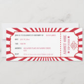 Retro-Karneval zum Geburtstag Einladung (Rückseite)