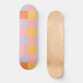Retro Karo #1 #decor #art Skateboard (Vorderseite)