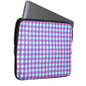 Retro-Karo Buntes Muster Laptopschutzhülle (Vorne Rechts)