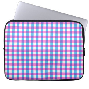 Retro-Karo Buntes Muster Laptopschutzhülle