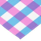 Retro-Karo Buntes Muster Tischdecke (Schrägansicht)