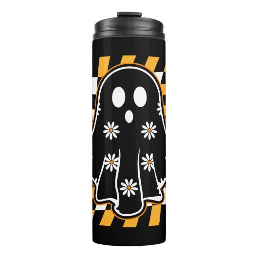 Retro-Karo-Geist  Thermosbecher (Vorderseite)