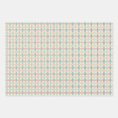 Retro-Karo Geschenkpapier Set (Vorderseite 2)