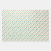 Retro-Karo Geschenkpapier Set (Vorderseite)