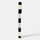 Retro-Karo in Schwarz und Creme Case-Mate iPhone Hülle (Rückseite / Rechts)