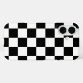 Retro-Karo in Schwarz und Weiß Case-Mate iPhone Hülle (Rückseite (Horizontal))