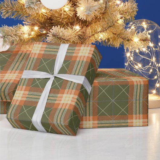 Retro-Karo-Mitte-des-Jahrhunderts-Feiertag Geschenkpapier (Feiertage)