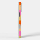 Retro-Karo rosa orange grün Case-Mate iPhone Hülle (Rückseite / Rechts)