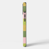 Retro-Karo rosa orange grün Case-Mate iPhone Hülle (Rückseite / Links)