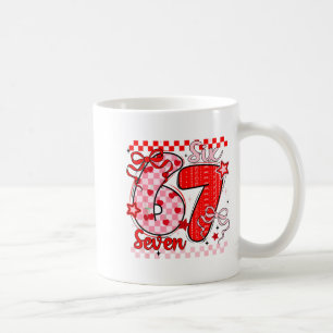 Retro Karo Valentinstag Six Seven Meme 67 Viral Kaffeetasse