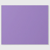 Retro Karomuster in strahlendem Rosa und Blau Geschenkpapier (Flach)