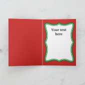 Retro Karte des Vintagen (Innenseite)