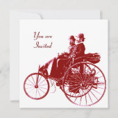 RETRO-KARTEN 2 , AUTO-WIEDERHERSTELLUNG , Weißbrau Einladung (Vorderseite)