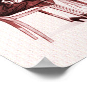 Retro-Karten und Kaffee Poster (Ecke)