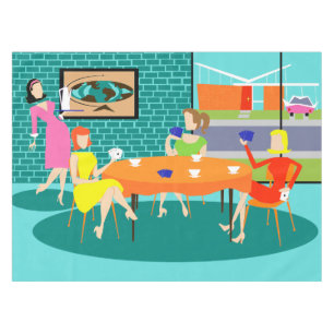 Retro Kartenspiel-Tischdecke der wöchentlichen Tischdecke