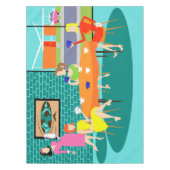 Retro Kartenspiel-Tischdecke der wöchentlichen Tischdecke (Vorderseite)