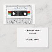 Retro Kasette-Visitenkarte Visitenkarte (Vorne/Hinten)