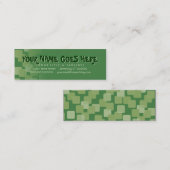 Retro Kaskaden Mini Visitenkarte (Vorne/Hinten)