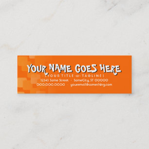 Retro Kaskaden Mini Visitenkarte