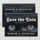 Retro-Kassette 80er Hochzeit Termin vormerken Save The Date (Vorne/Hinten)