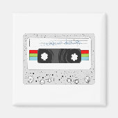 Retro-Kassette 80er-Stil Magnet (Vorne)