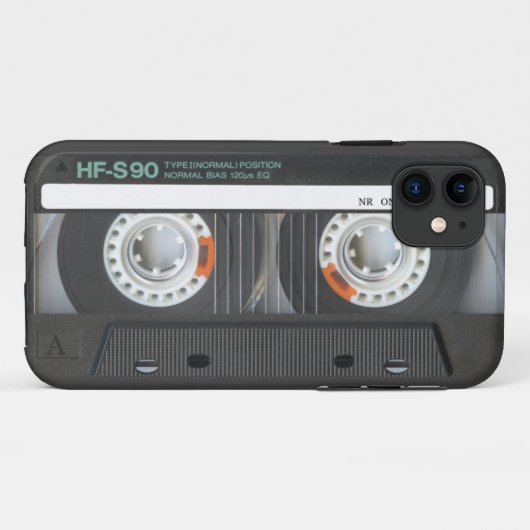 Retro Kassette Case-Mate iPhone Hülle (Rückseite (Horizontal))