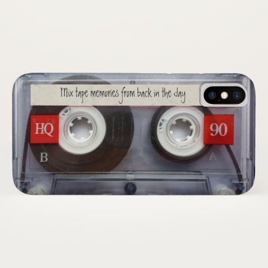 Retro Kassette Case-Mate iPhone Hülle (Rückseite (Horizontal))