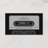 Retro Kassette DJ-Visitenkarten Visitenkarte (Rückseite)