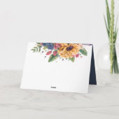 Retro-Kassette | Floral Happy Birthday Card Karte (Rückseite)