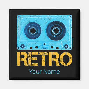 Retro-Kassette für Vintage-Kassetten-80er-Party Magnet