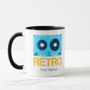 Retro-Kassette für Vintage-Kassetten-80er-Party Tasse