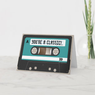 Retro-Kassette Geburtstagskarte Karte
