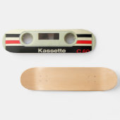 Retro Kassette Geeky nerdy Achtzigerjahre Kassette Skateboard (Horizontal)