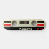 Retro Kassette Geeky nerdy Achtzigerjahre Kassette Skateboard (Horizontal)