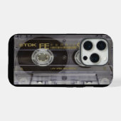 Retro-Kassette iPhone Hülle (Rückseite (Horizontal))