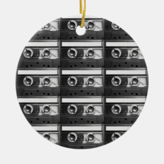 Retro-Kassette Keramik Ornament (Vorne)