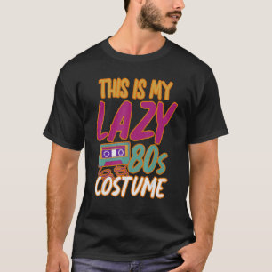 Retro-Kassette Lazy Eighties Kostüm-Party Vintage T-Shirt