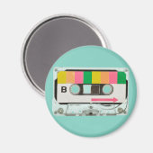 Retro-Kassette Magnet (Vorderseite/Rückseite)