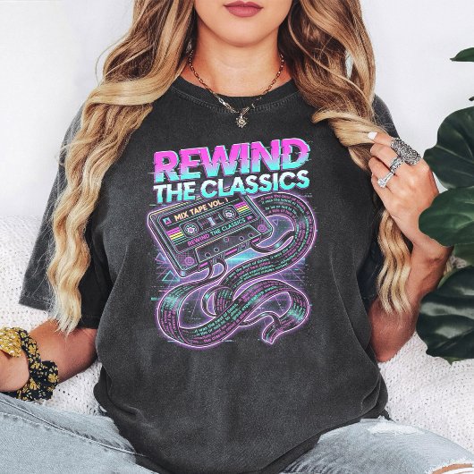 Retro-Kassette Mixtape Vaporwave T-Shirt