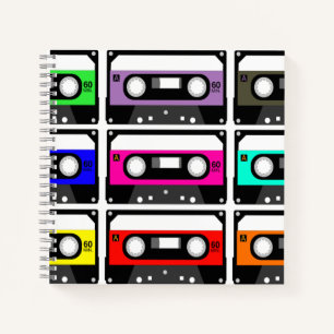 Retro-Kassette Notizblock