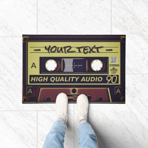 Retro-Kassette Pop Art Fußmatte