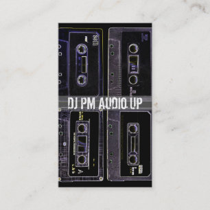 Retro-Kassette Tape Throwback DJ-Rekord Visitenkarte