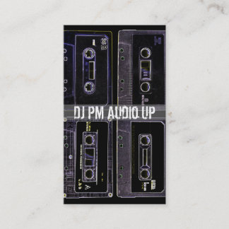 Retro-Kassette Tape Throwback DJ-Rekord Visitenkarte