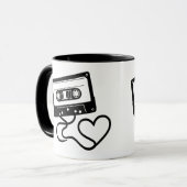 Retro-Kassette-Tasse - Eine Nostalgie Tasse (Vorderseite Links)
