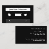 Retro Kassette Visitenkarte (Vorne/Hinten)