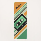 Retro Kassetten-Band-Nameyogamatte Yogamatte (Vorderseite)