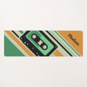 Retro Kassetten-Band-Nameyogamatte Yogamatte (Vorderseite (Horizontal))