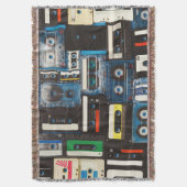 Retro-Kassetten: Blue Background Vintag. Decke (Vorderseite Vertikal)