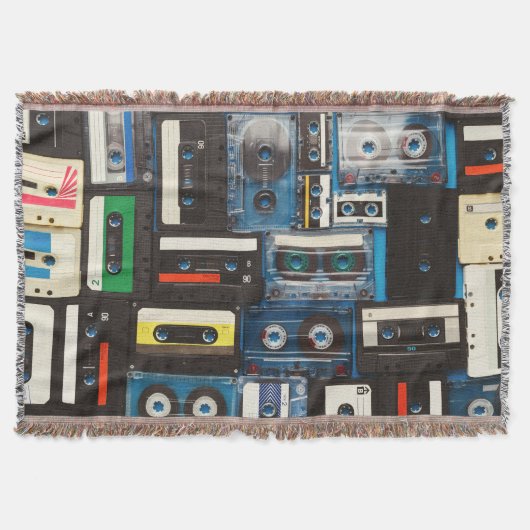 Retro-Kassetten: Blue Background Vintag. Decke (Vorderseite)